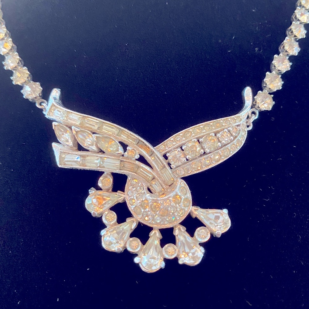 Vintage Rhinestone Necklace - Engel Brothers